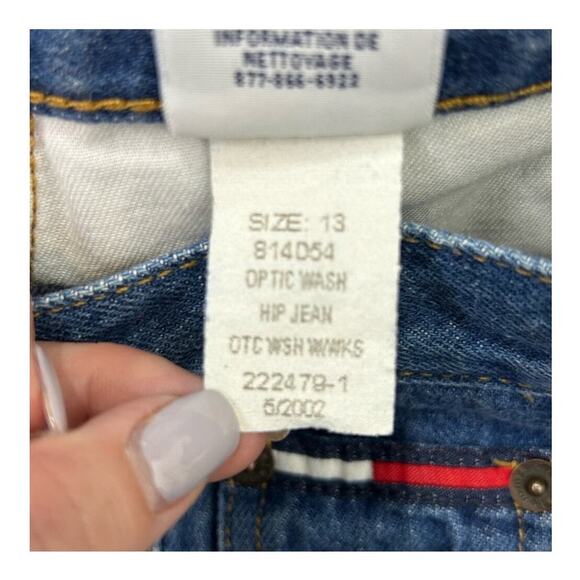 Tommy Hilfiger Y2K Vintage Straight Leg “Hip Jeans” | Light/Medium Wash Size 13 - Picture 12 of 14